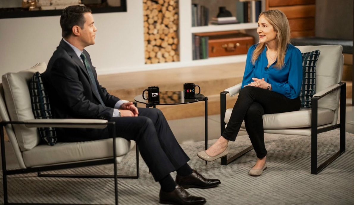 Laura in a one-on-one conversation